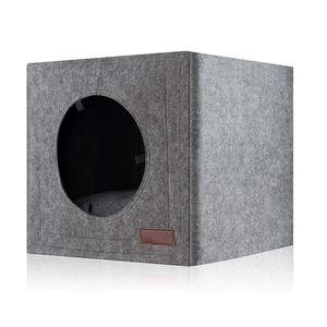 Buatan tangan merasa tempat tidur kucing untuk dalam ruang kucing besar gua kucing untuk rak hewan peliharaan - Product Image 4