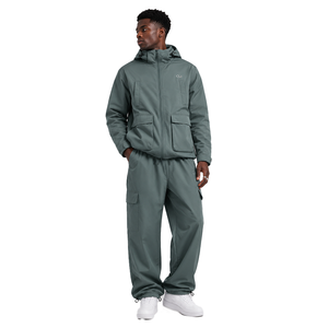 Casual Hooded <b>Waterproof</b> Insulated Parka Utility Windbreaker Custom Logo Lightweight <b>Cargo</b> <b>Pants</b> Outdoor Hiking Wear Tracksuit - Product Image 1