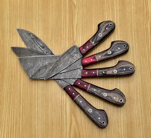 LABONITA फ़ेल्ठम | कस्टम हस्तनिर्मित चमड़े म्यान के साथ दमिश्क महाराज चाकू सेट | महाराज चाकू | चाकू | दैनिक रसोई इस्तेमाल किया