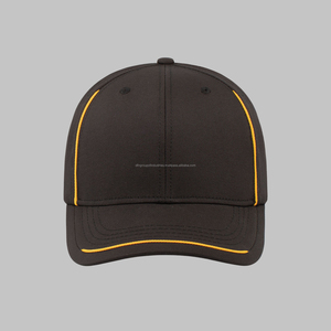 Lana Melton personalizado fieltro bordado Logo Golf sombreros papá sombrero ala plana sin estructura gorra de béisbol con correa trasera de cuero - Product Image 5