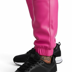 Nouveaux ensembles de survêtements décontractés pour hommes avec fermeture éclair, pantalon de jogging deux pièces et sweat à capuche en cuir tendance pour hommes - Product Image 5