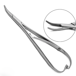 High Quality Needle Holder Ligature Pliers Curved Smaha Tip Dental Surgical Instrument Stainless Steel OEM CE Certified - Product Image 1