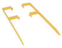 Ekstensi Garpu Pallet Jack Industri 7"x48" Selongsong Ekstensi Forklift Baja untuk Penanganan Material Pallet Panjang