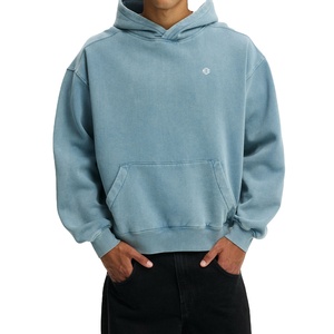 Sudadera con Capucha de Felpa de Algodón Lavado, Unisex, Corte Holgado, con Logotipo Personalizado, Lista para Uso en la Calle, para Suministro al por Mayor OEM - Product Image 1