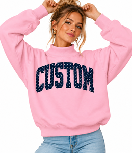 Sudadera Oversize Personalizada para Mujer con Cuello Alto Simulado, Logotipo Bordado, Felpa de Algodón Suave, Estilo Urbano Casual - Product Image 4
