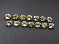 Vente en gros de pierres précieuses naturelles d'améthyste vert clair ovales à facettes, taille brillante, pierres de feu, pierres précieuses en vrac 3x5mm-8x10mm pour la fabrication de bijoux