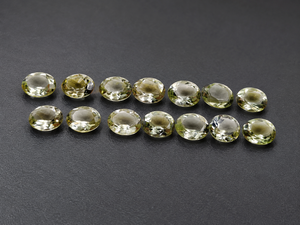 Vente en gros de pierres précieuses naturelles d'améthyste vert clair ovales à facettes, taille brillante, pierres de feu, pierres précieuses en vrac 3x5mm-8x10mm pour la fabrication de bijoux - Product Image 2