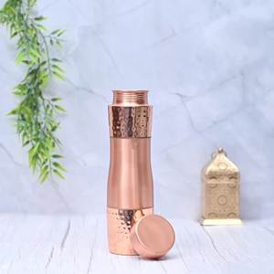 Pure <b>Copper</b> <b>Bottle</b> For Ayurvedic Water Storage With Premium Finish And Comfortable Easy Grip Design - Product Image 1