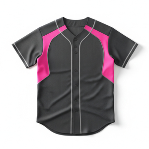 Maillot de baseball vierge en tissu mesh de haute qualité – Vente en gros de maillots de sport personnalisables pour hommes et jeunes – Uniformes d'équipe - Product Image 1