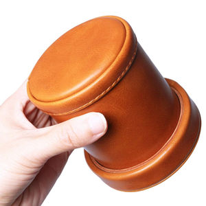 Vaso Mezclador de Dados Profesional de Cuero Deportivo Clásico para Bar, Fiestas y Entretenimiento Familiar - Venta Directa de Fábrica, Duradero - Product Image 2