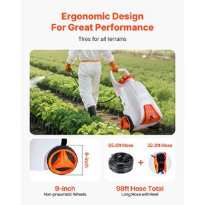 Carrello Irroratore Elettrico a Batteria da 13,1 Galloni, Irroratore da Giardino Regolabile 0-80 PSI - Product Image 3