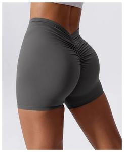 Shorts de yoga extensibles sexy pour femmes avec effet push-up et gainant abdominal, pantalon de fitness moulant pour la course à pied - Product Image 4