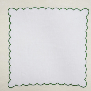 Servilleta de Mesa de Lino de Lujo con Borde Festoneado, Servilleta de Lino Bordada Personalizada para Cena, Boda, Fiesta, Hotel, Decoración de Mesa Moderna - Product Image 6