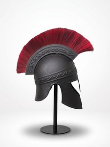 โอดิสซีอุสสำหรับแบบจำลองหมวกนักรบ |   หมวกนักรบกรีกเหล็กขนาด 18 เกจ ลายคราสสีแดง แบบโบราณและสมัยใหม่  งานแกะสลักแบบกำหนดเอง - Product Image 6