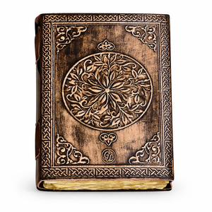 Carnet en cuir vintage Triple Lune Luna Moth fait main, Grimoire de sorcellerie, livre de sorts, journal intime, vente en gros - Product Image 5