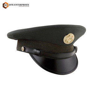Premium Quality Casual Solid Wool/Cotton Workwear Accessories Classic Headwear Design Professional Staff Uniform Hats for Four - Product Image 1