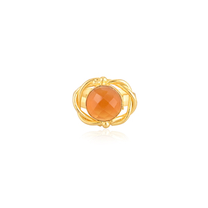 Elegant Hydro Citrine <b>Adjustable</b> <b>Ring</b> Handmade Gemstone Jewelry for Women - Product Image 1