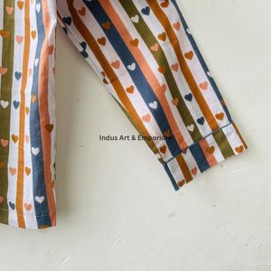 New Arrival Women's 100% Cotton Indian Screen Printed <b>Pyjama</b> Night Set Quick Dry V-neck Long Sleeves Casual - Product Image 4
