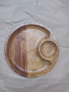 Plato de madera de acacia al por mayor, vajilla de madera maciza de alta calidad, Platos y platos personalizados - Product Image 5