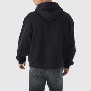 High Quality 100% Cotton Pullover 370gsm Oversized Hoodie Custom Logo Blank Unisex Custom Colors Eco-Friendly <b>Fleece</b> <b>Mens</b> - Product Image 3