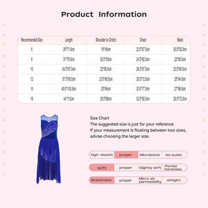 Costume de danse lyrique pour filles de 6 à 16 ans, tenue de danse pour la danse moderne, compétition de danse, cours de danse, fête, spectacle sur scène - Product Image 6