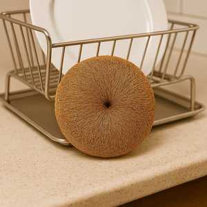 ใยขัดจานจากใยมะพร้าวธรรมชาติ |   ฟองน้ำซุปเปอร์ดูดซับ ปลอดสารพิษ ปราศจากพลาสติก ย่อยสลายได้ เป็นมิตรต่อสิ่งแวดล้อม และยั่งยืน - Product Image 1