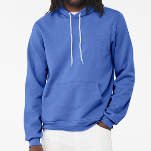 Sweat-shirt d'hiver pour homme, coupe classique, en polaire, avec poche, broderie personnalisée, devant uni, polyester/coton écologique - Product Image 6