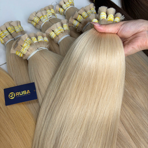 Extensions de cheveux humains en vrac d'origine éthique, couleur 60, lisses et soyeuses, technique de décoloration russe - Product Image 3