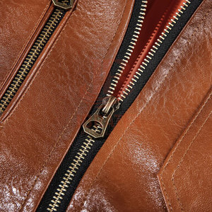 Latest Style Wholesale Windproof <b>Men</b> <b>Leather</b> <b>Jacket</b> Best Selling Stand Collar <b>Men</b> Winter <b>Jacket</b> For Online Sale - Product Image 5