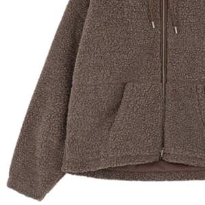 Chaqueta acolchada con capucha y cremallera para hombre, color marrón lavado, elegante y cálida, ideal para actividades al aire libre - Product Image 3