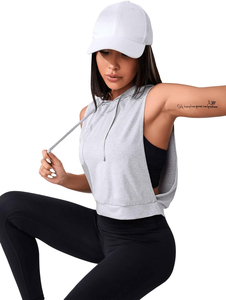 Lightweight Women's Short <b>Crop</b> Tank <b>Top</b> Eco-Friendly Breathable Spandex/Cotton Custom Logo OEM Service - Product Image 3