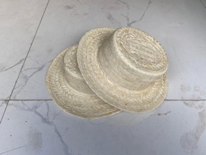 Chapeau de paille sombrero rayé personnalisé fait main pour fêtes, été, cyclisme, sports, mariages, restaurants, hôtels, usage décontracté - Product Image 4