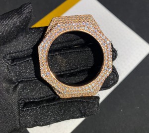 Reloj personalizado de alta gama GA2100 Ice Aura con cristales brillantes, estilo hip hop, digital, de lujo, moderno, para hombre. - Product Image 3