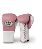 Gants de boxe en cuir personnalisés - Style mexicain, No Boxing No Life, pour entraînement et sparring, avec poignées anti-humidité et lacets