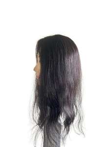 Topper de cheveux humains indiens Remy avec base en soie, conception à double trame machine, toutes les couleurs pour un aspect de raie réaliste, vente en gros - Product Image 5