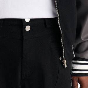 Shorts en jean mi-douceur 100 % coton respirant tricoté uni de haute qualité pour homme, style streetwear personnalisé été 2026 - Product Image 4