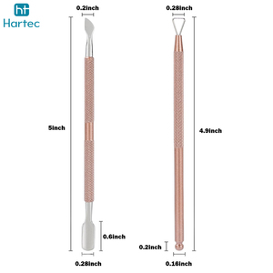 Good Supplier New Arrival Professional Grade Rose Gold Manicure <b>Kit</b> Multi-Functional Cuticle Pusher & <b>Nail</b> Bed Maintenance Tool - Product Image 2