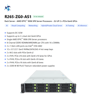 Serveur Rack 2U à Socket Unique R265 ZG0 Z33 DG0 AS1 AMD EPYC 9006 DDR5 avec 12/8 Baies de Disques et Accélération GPU pour Entreprises