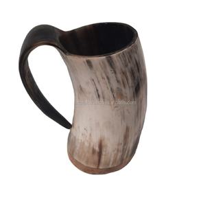 Venta al por mayor: Taza artesanal de cuerno de búfalo, artesanía Kiswah portátil para bebidas frías/calientes, regalos, decoración del hogar, con descuento. - Product Image 3