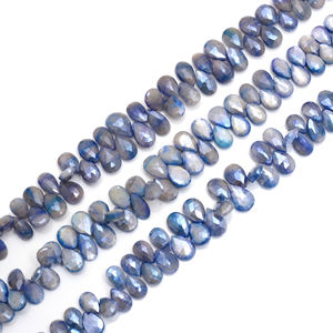 Haute qualité naturel bleu Bio pierre de lune à facettes en forme de poire 8 pouces 7X6-11X7 MM brin de pierres précieuses pour la fabrication de bijoux à bricoler soi-même en gros - Product Image 2