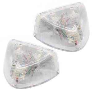 2 Pezzi Luci di Segnalazione Compatibili con Peterbilt 357/359/365/378/379, 31 LED Triangolari Gialli con Lente Bianca - Product Image 2