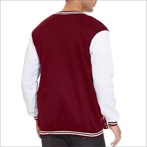 Veste universitaire Stonefield Manufacturing - 100% laine, à capuche, imperméable, patchwork, réversible, écologique, streetwear, hiver - Product Image 4