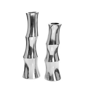 Meilleure vente Vase miroir argenté design en bambou européen Ornement de sol en aluminium de qualité supérieure pour la décoration intérieure - Product Image 1