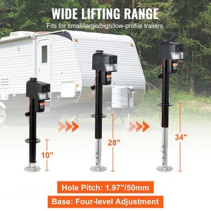 Potente Martinetto Elettrico per Rimorchio RV, Capacità di Carico 3500 Libbre, Martinetto Elettrico da 25 cm a 86 cm con Copertura Impermeabile - Product Image 4
