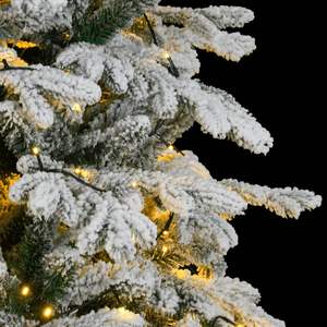 Albero di Natale Artificiale Pieghevole con 300 LED e Neve Sintetica, 210 cm - Product Image 3