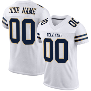 Custom Unisex Black Gold American Football Jersey V-Neck Short Sleeve Front Logo Sublimated Print Breathable Mesh 100% Polyester - Product Image 4