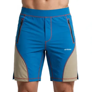 Men's Color Block Board <b>Shorts</b> <b>Nylon</b> Spandex Quick Dry Elastic Waist Swim <b>Shorts</b> - Product Image 1