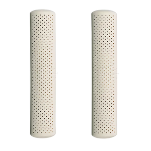 Factory Direct Latex Pillow-BOLSTER Polyester Cotton Anti-Static Body Support All Seasons Rice White Geometric 200TC - Product Image 4