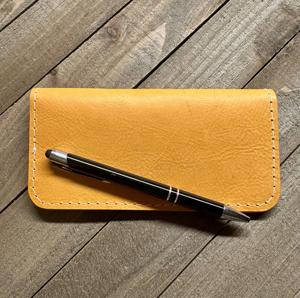 Factory Price Genuine Leather Checkbook <b>Holder</b> Slim Travel <b>Document</b> Cover Check Book Wallet Bulk MOQ Deal LCR-0138 - Product Image 6