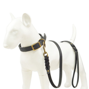 Genuine Leather Braided <b>Dog</b> <b>Leash</b> Heavy Duty Pet Training Walking Lead Strong Bronze Hook Durable Rope - Product Image 6
